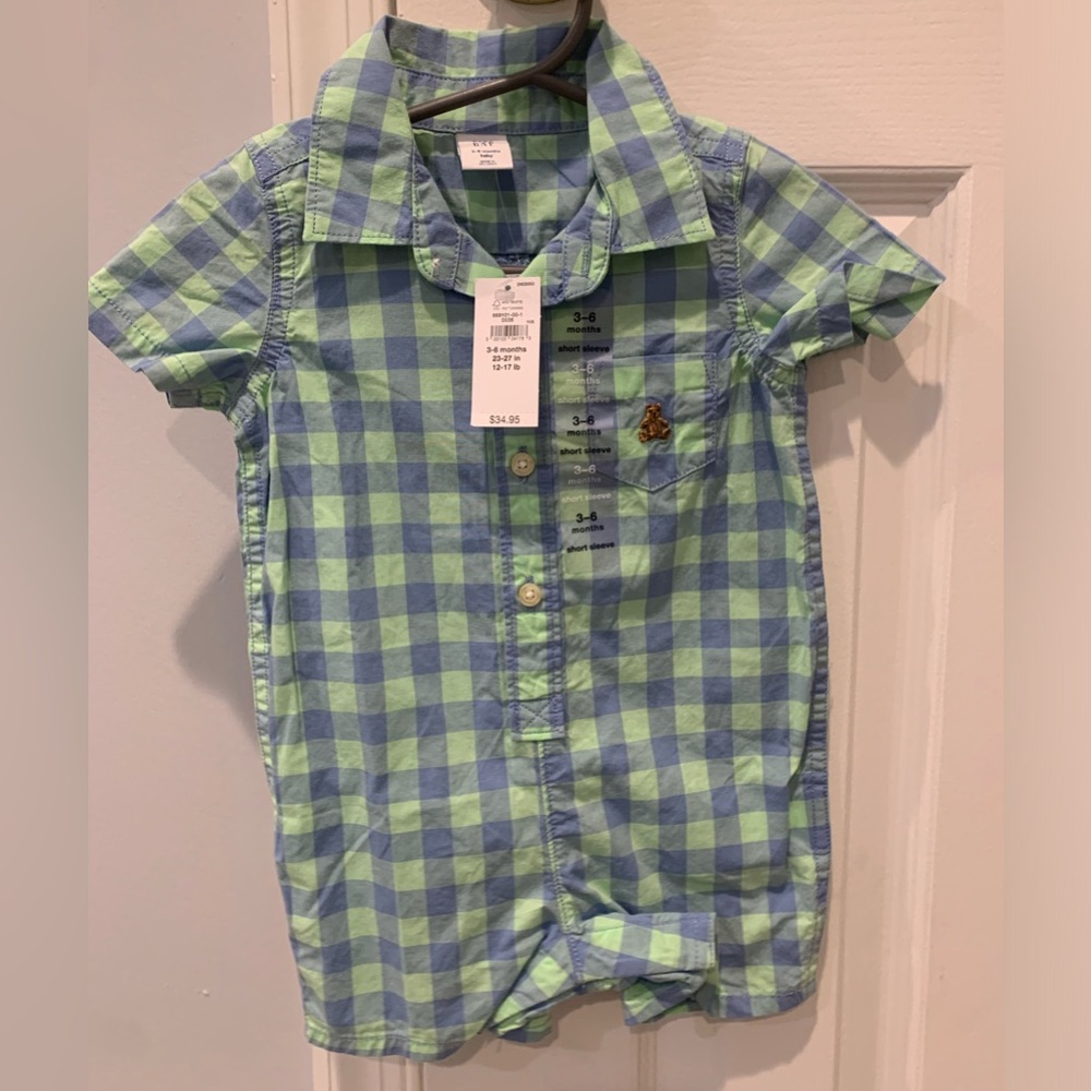 Baby Gap One piece gingham Size 3-6 months
